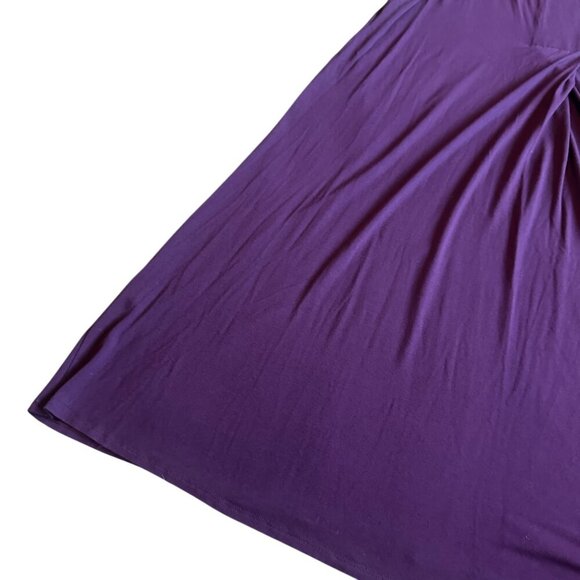 Eileen Fisher Purple Sleeveless Shift Dress Stretch Fabric Size Large Women's - Picture 8 of 10